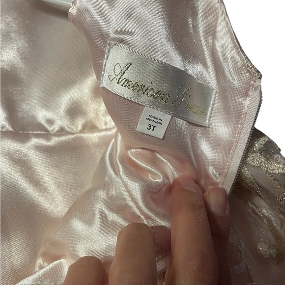 American Princess Satin Pink Dress - Picture 6 of 9